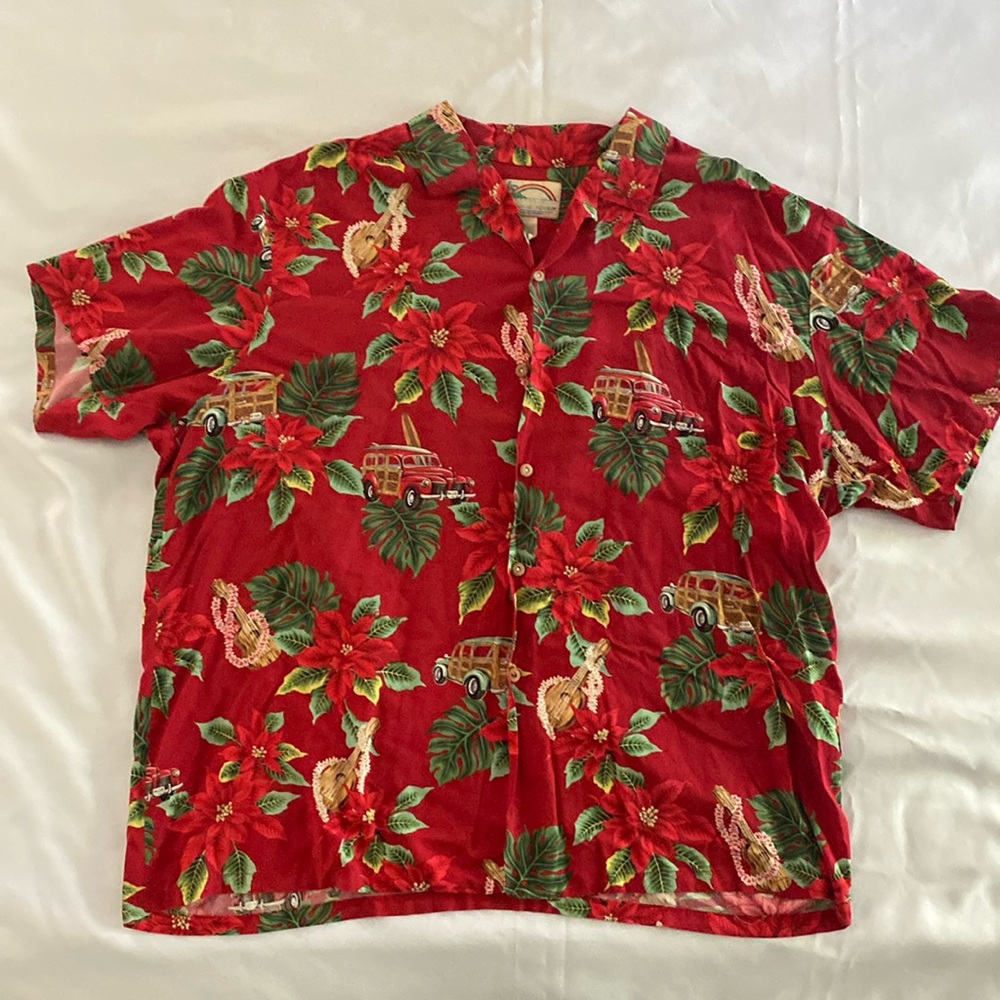 Vintage Paradise Found Men’s Hawaiian shirt size 2XL
